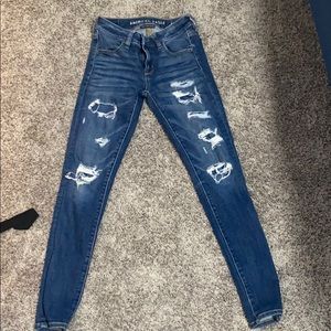 distressed jeans